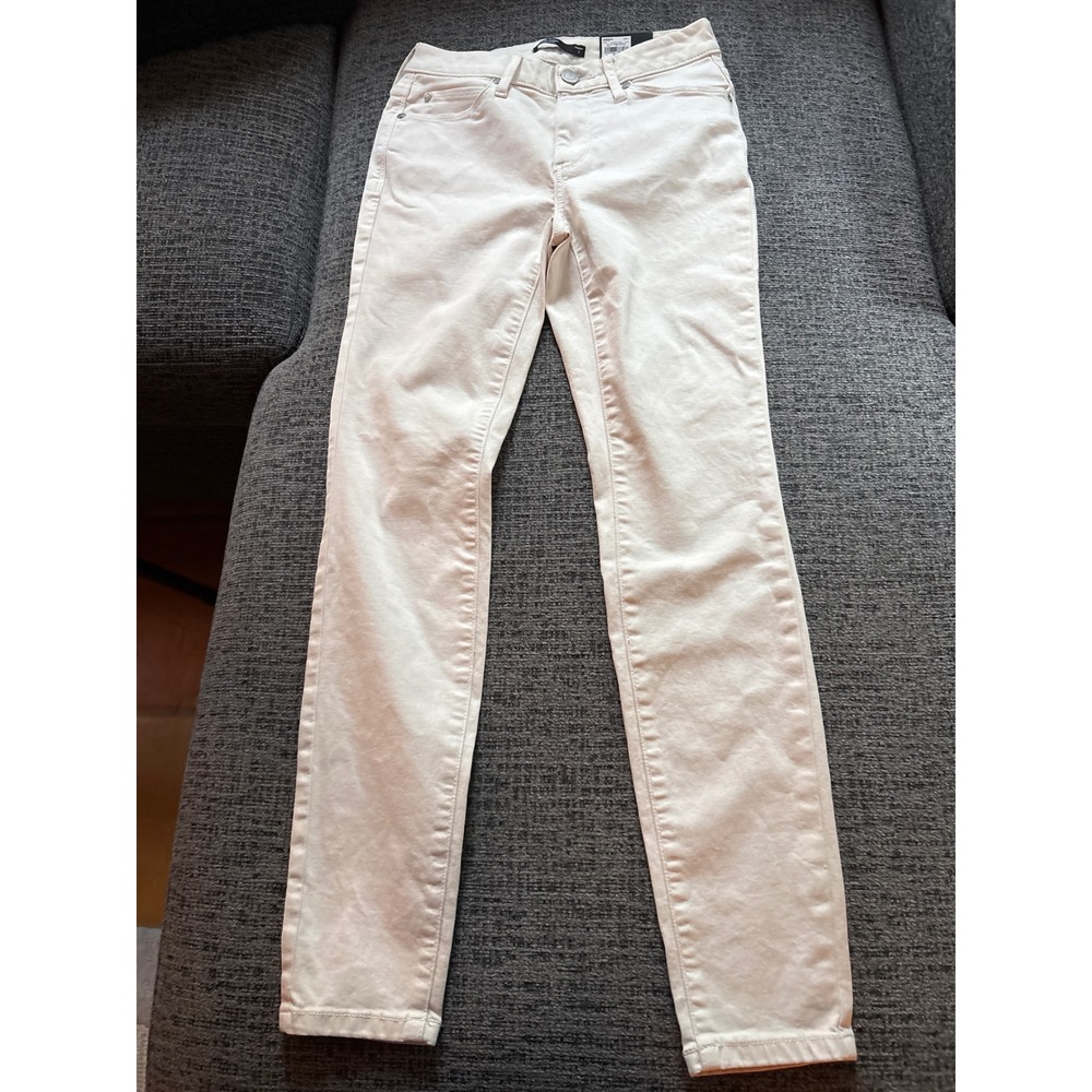 Simply Vera Vera Wang Skinny Mid Rise Jeans Salt Air Off-White Size 2 WV93D